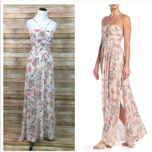Free people floral maxi dress medium